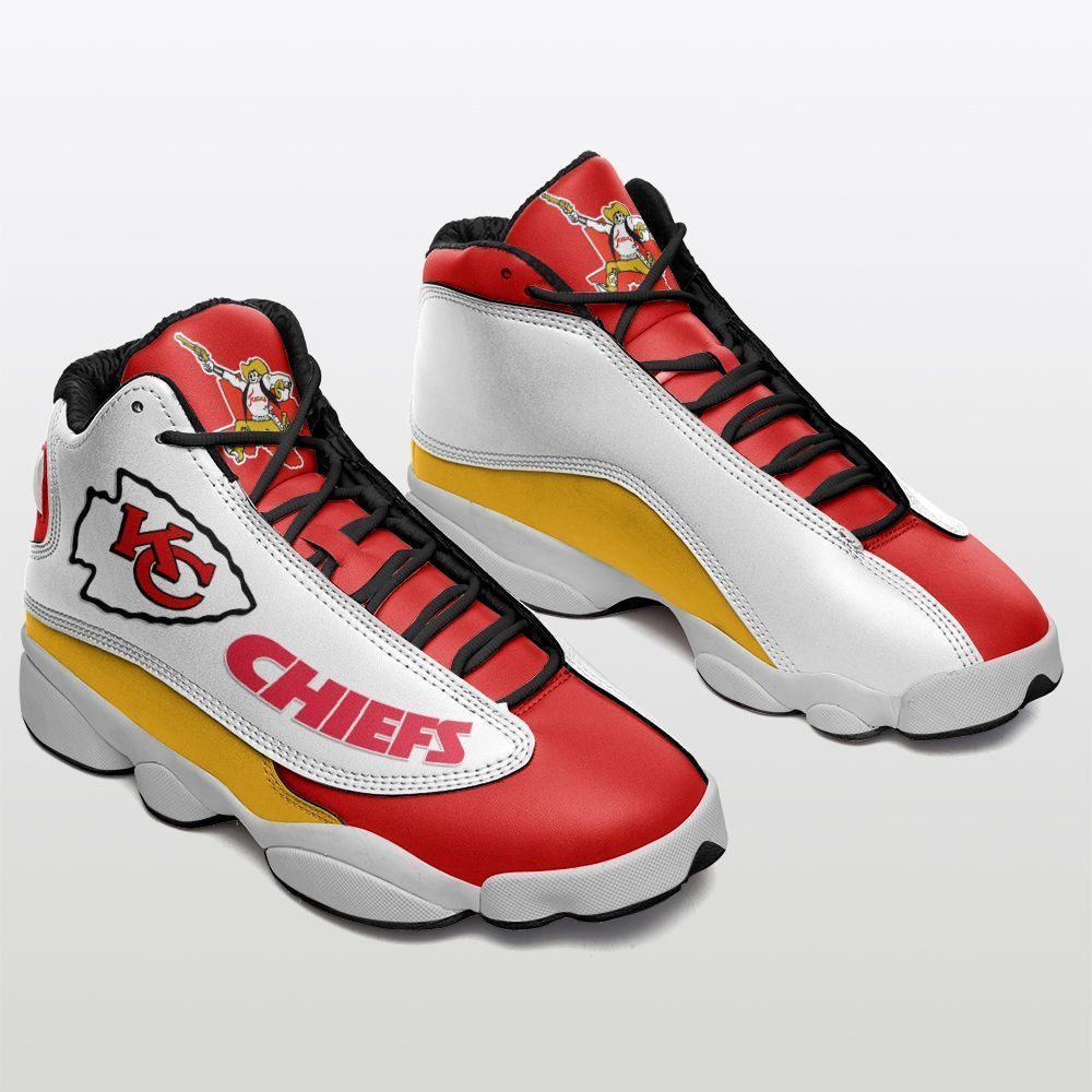 JWFancy Kansas City Chiefs NFL AJ13 Sneakers Shoes For Men And Women