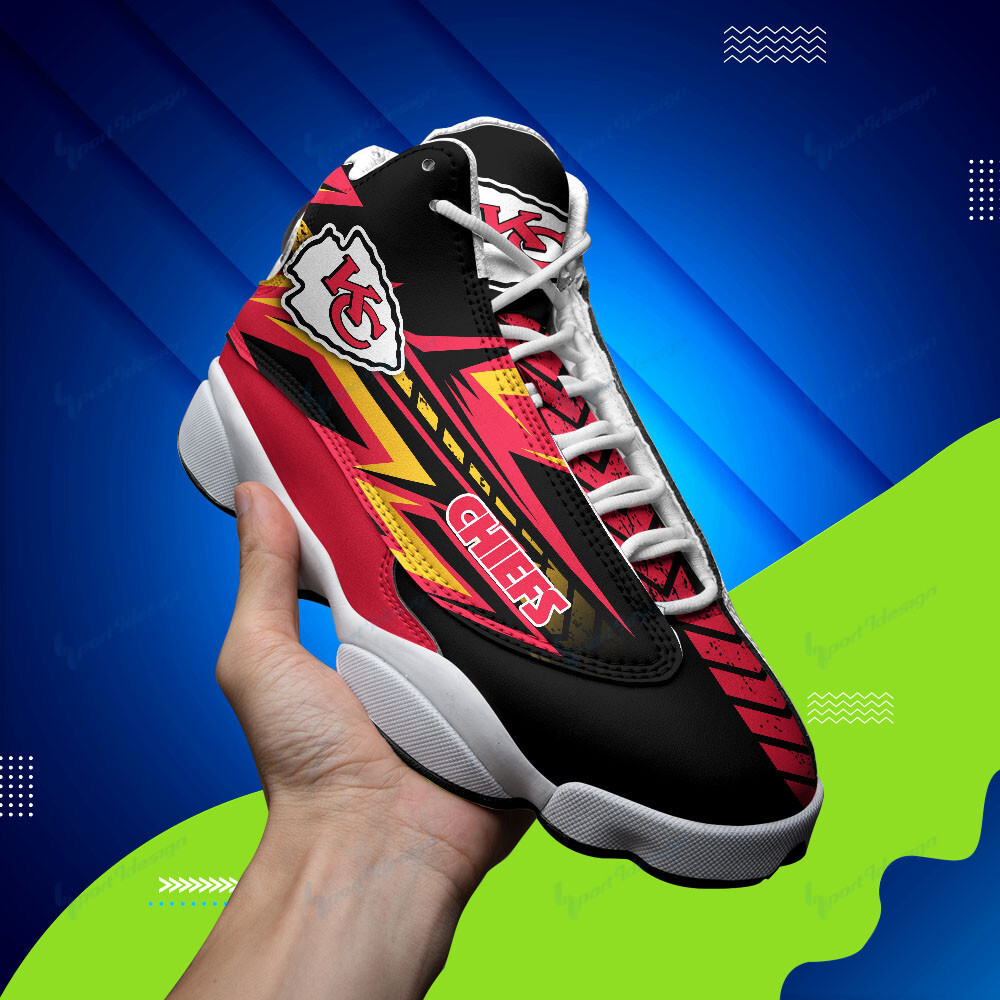 JWFancy Kansas City Chiefs NFL AJ13 Sneakers Shoes For Men And Women