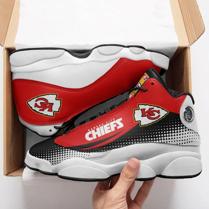 JWFancy Kansas City Chiefs NFL AJ13 Sneakers Shoes For Men And Women