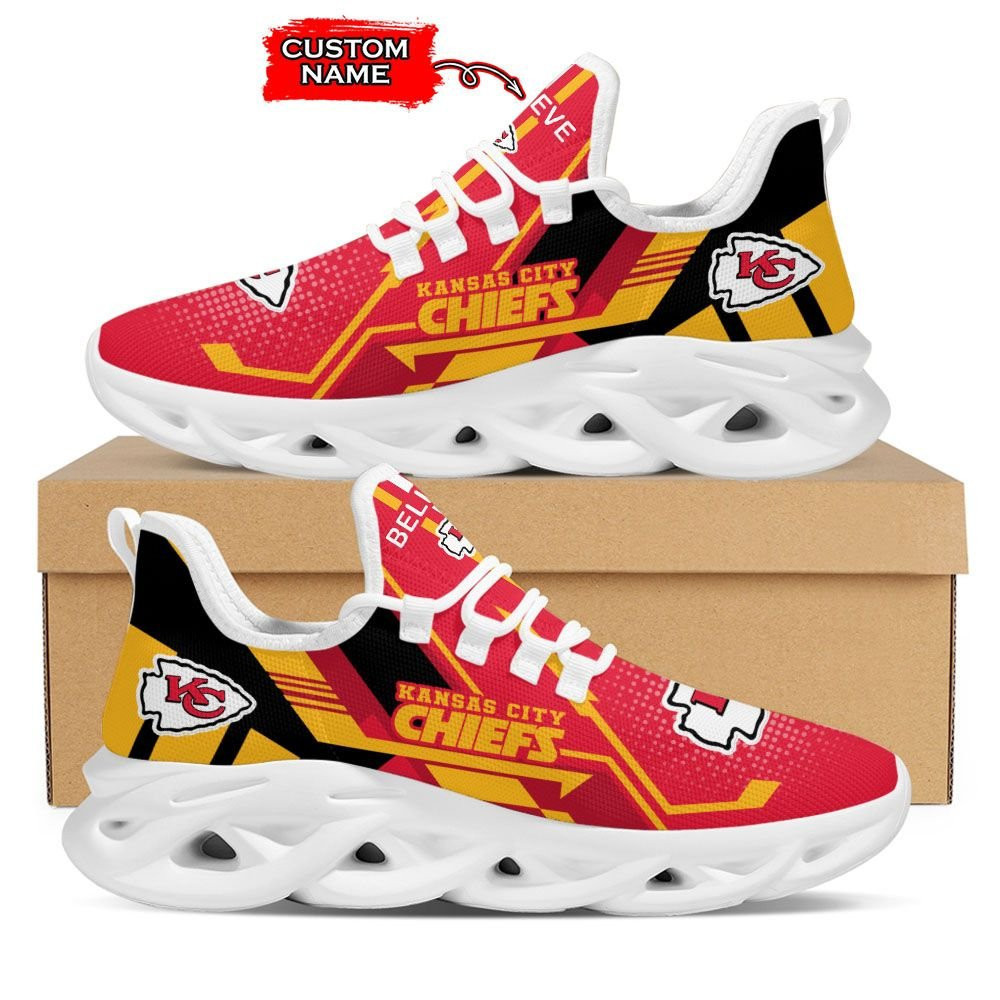 JWFancy Kansas City Chiefs NFL Max Soul Shoes Sneakers For Men And Women