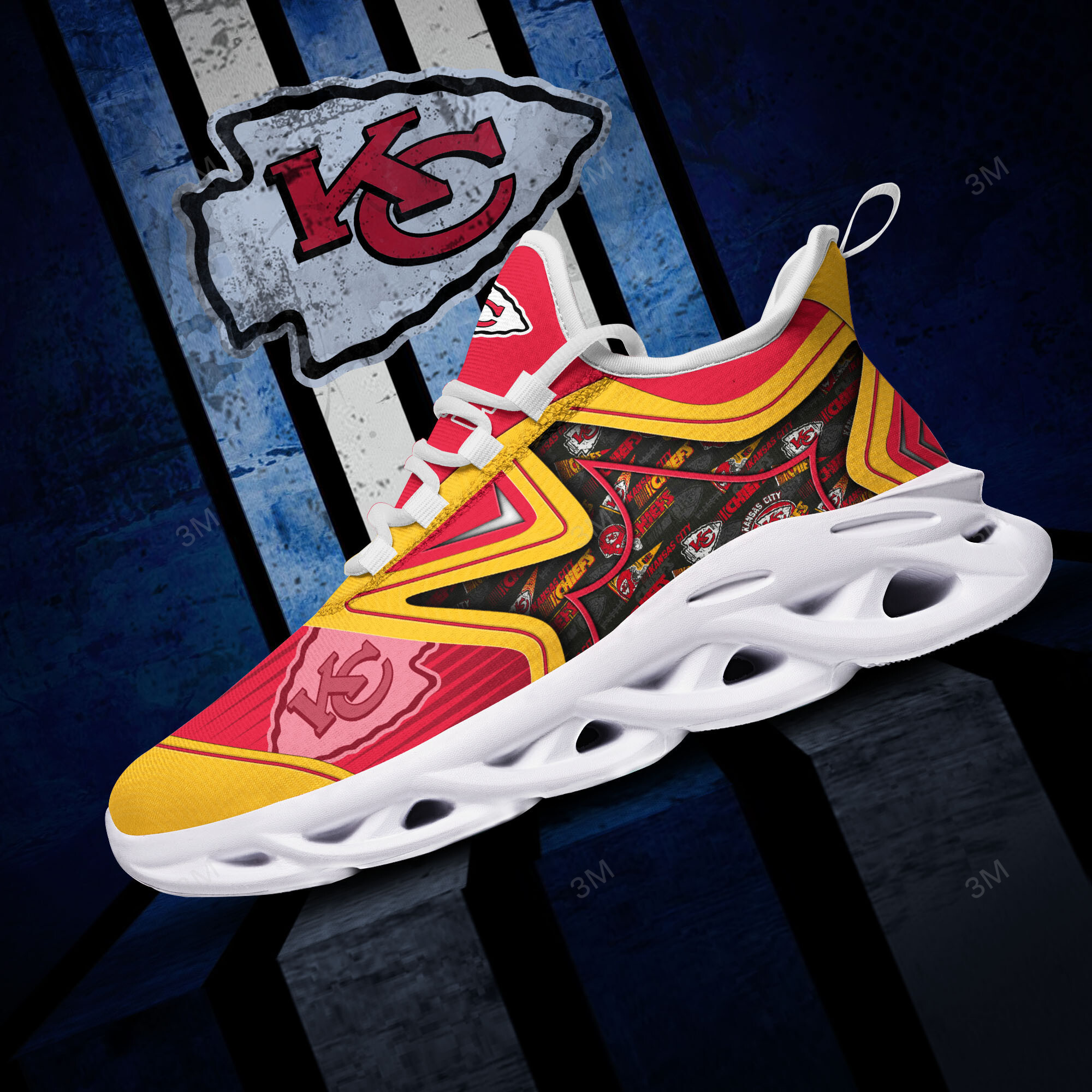 JWFancy Kansas City Chiefs NFL Max Soul Shoes Sneakers For Men And Women