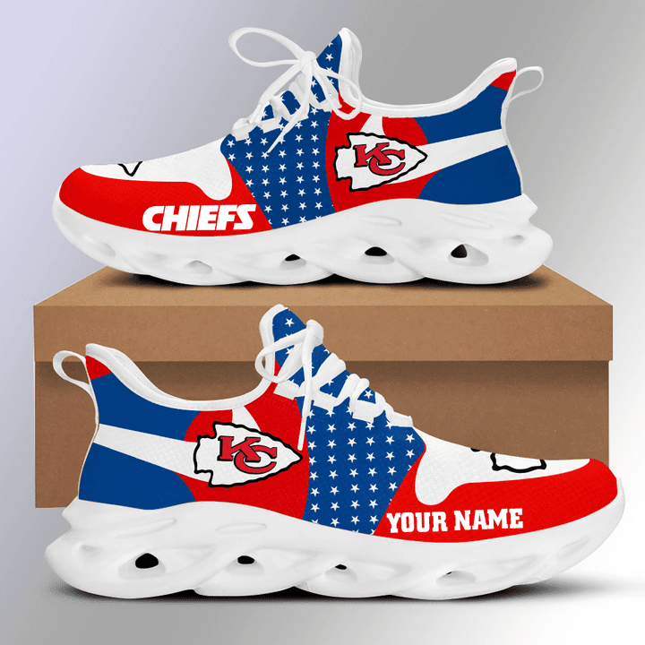 JWFancy Kansas City Chiefs NFL Max Soul Shoes Sneakers For Men And Women