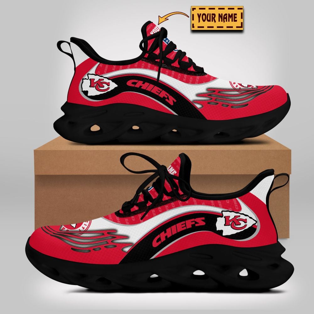 JWFancy Kansas City Chiefs NFL Max Soul Shoes Sneakers For Men And Women