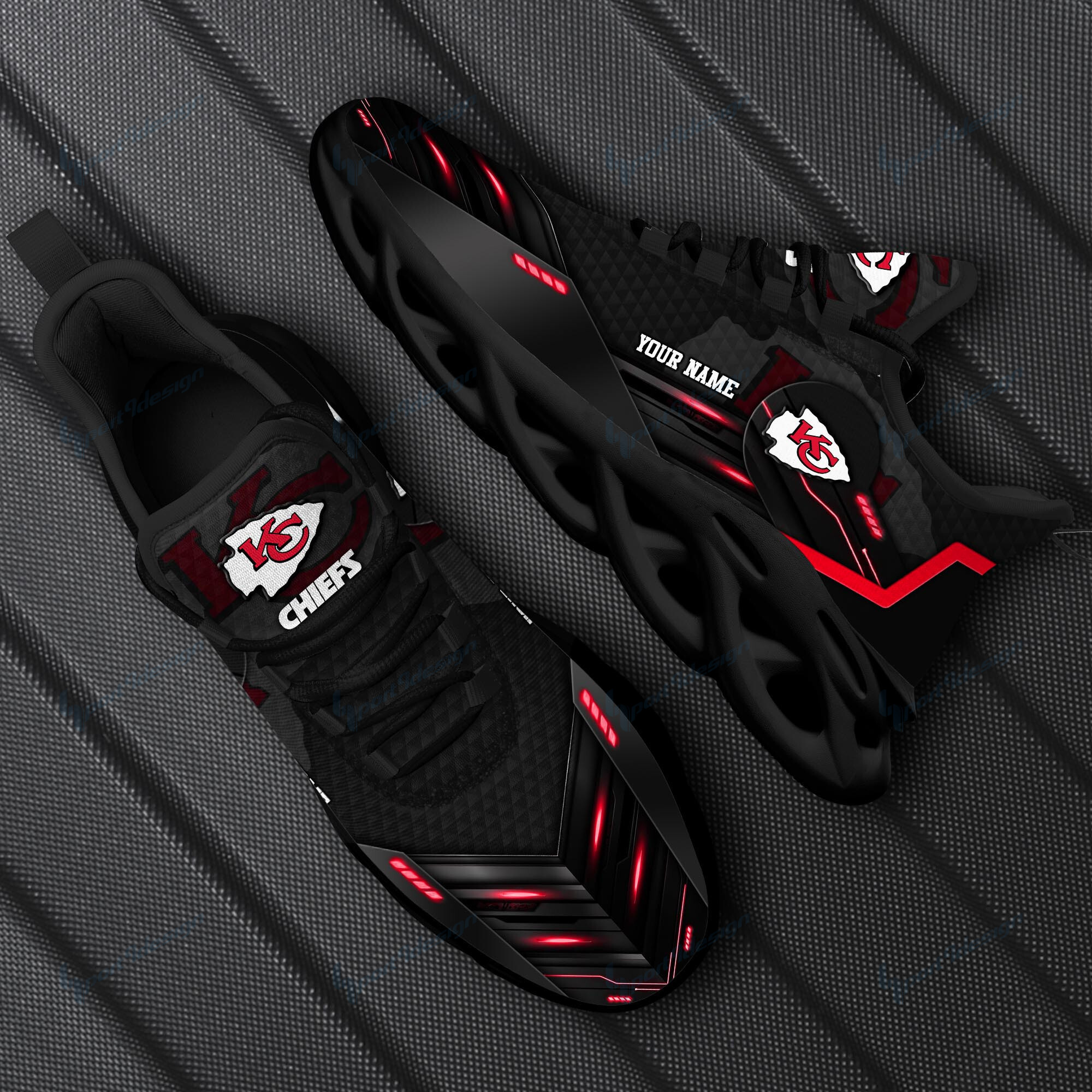JWFancy Kansas City Chiefs NFL Max Soul Shoes Sneakers For Men And Women
