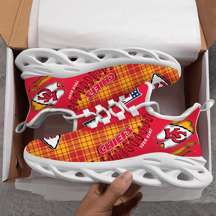 JWFancy Kansas City Chiefs NFL Max Soul Shoes Sneakers For Men And Women