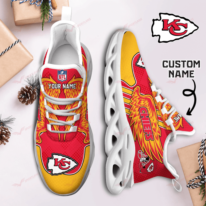 JWFancy Kansas City Chiefs NFL Max Soul Shoes Sneakers For Men And Women