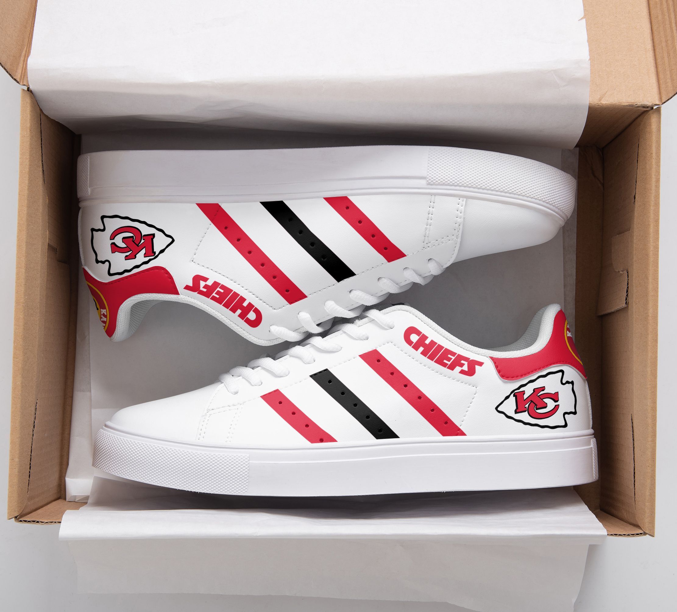 JWFancy Kansas City Chiefs Skate Stan Shoes Sneakes For Men And Women