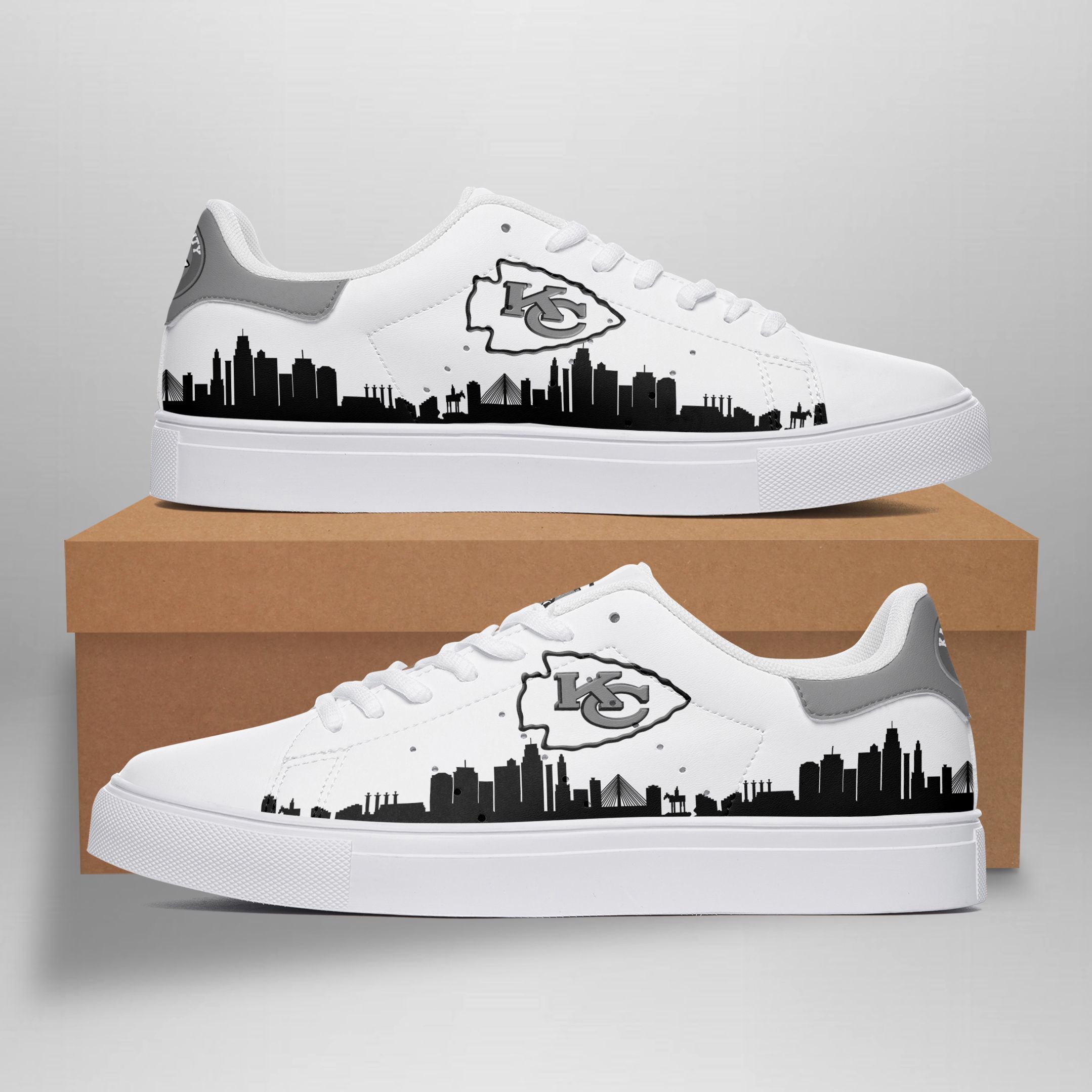 JWFancy Kansas City Chiefs Skate Stan Shoes Sneakes For Men And Women