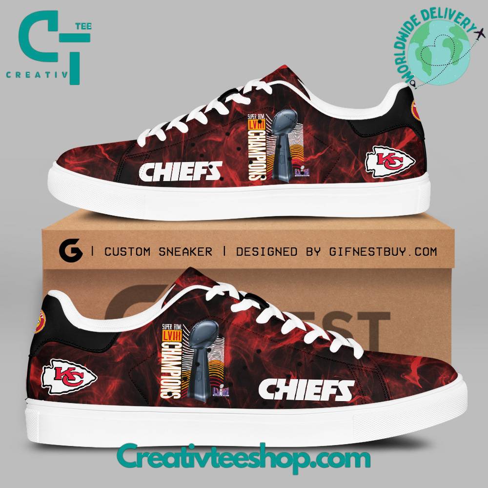 JWFancy Kansas City Chiefs Skate Stan Shoes Sneakes For Men And Women