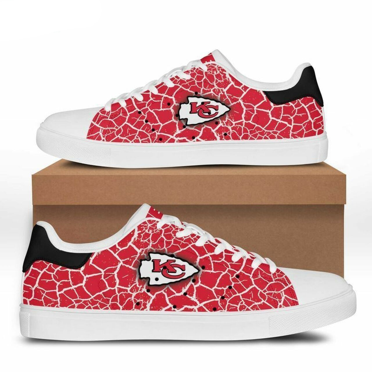 JWFancy Kansas City Chiefs Skate Stan Shoes Sneakes For Men And Women