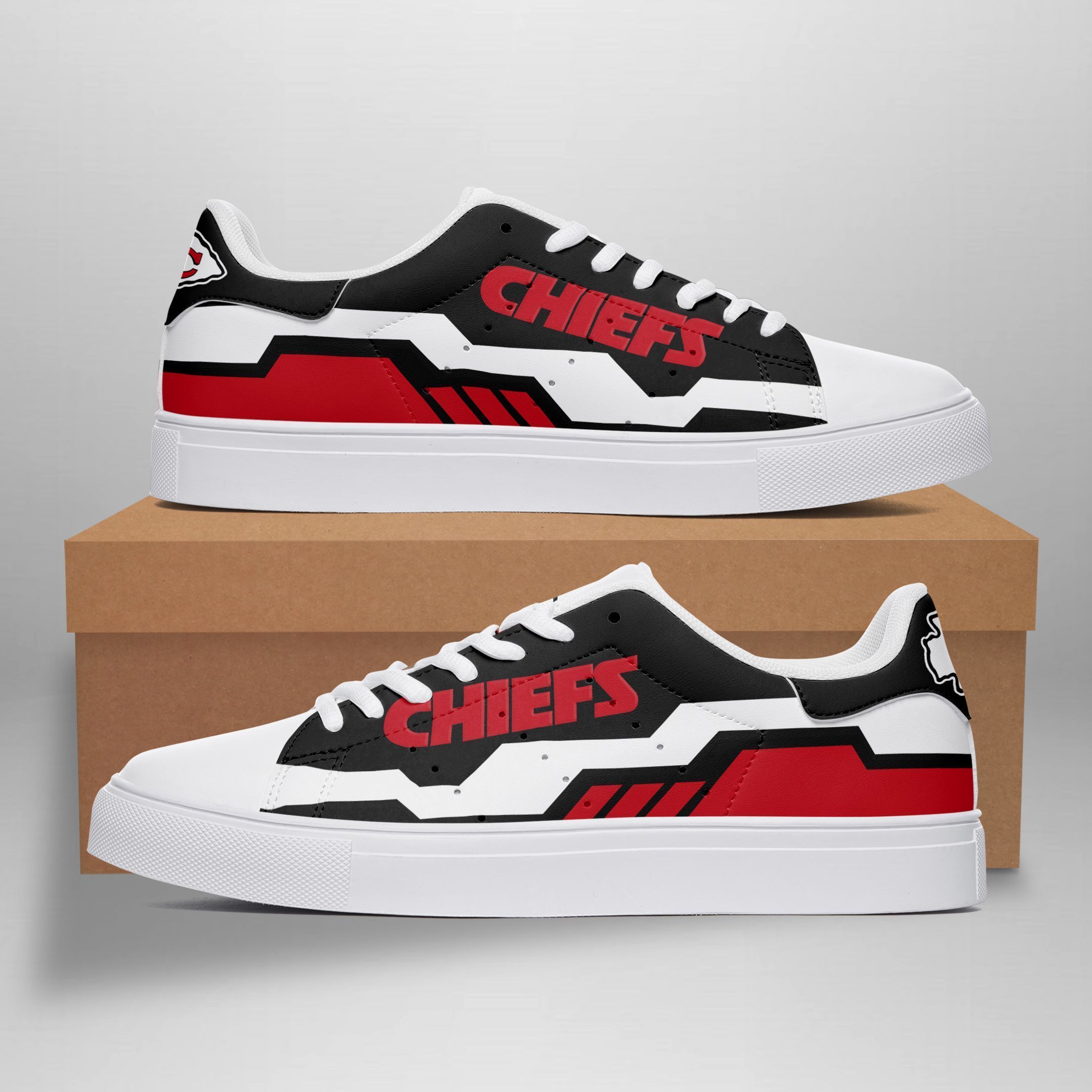 JWFancy Kansas City Chiefs Skate Stan Shoes Sneakes For Men And Women