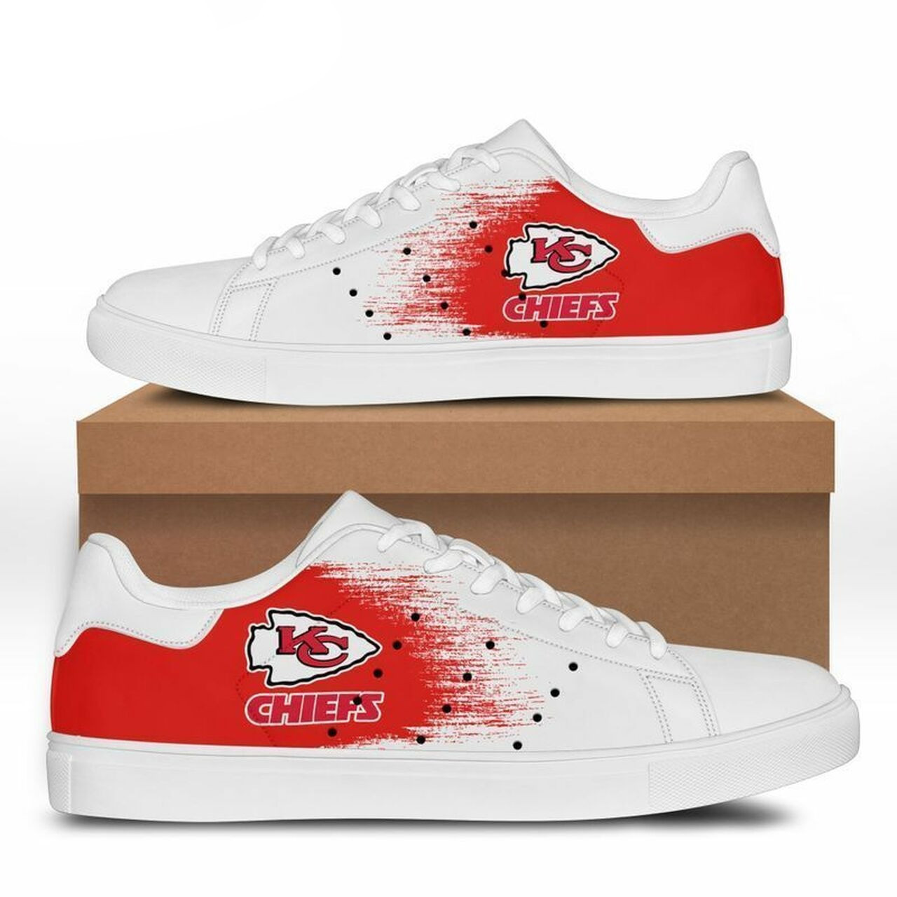 JWFancy Kansas City Chiefs Skate Stan Shoes Sneakes For Men And Women