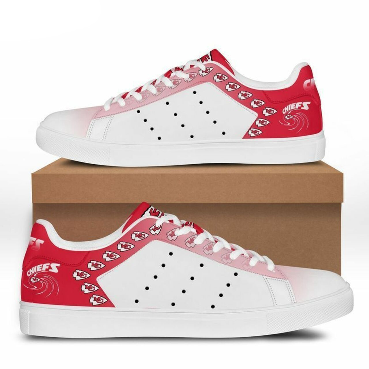 JWFancy Kansas City Chiefs Skate Stan Shoes Sneakes For Men And Women