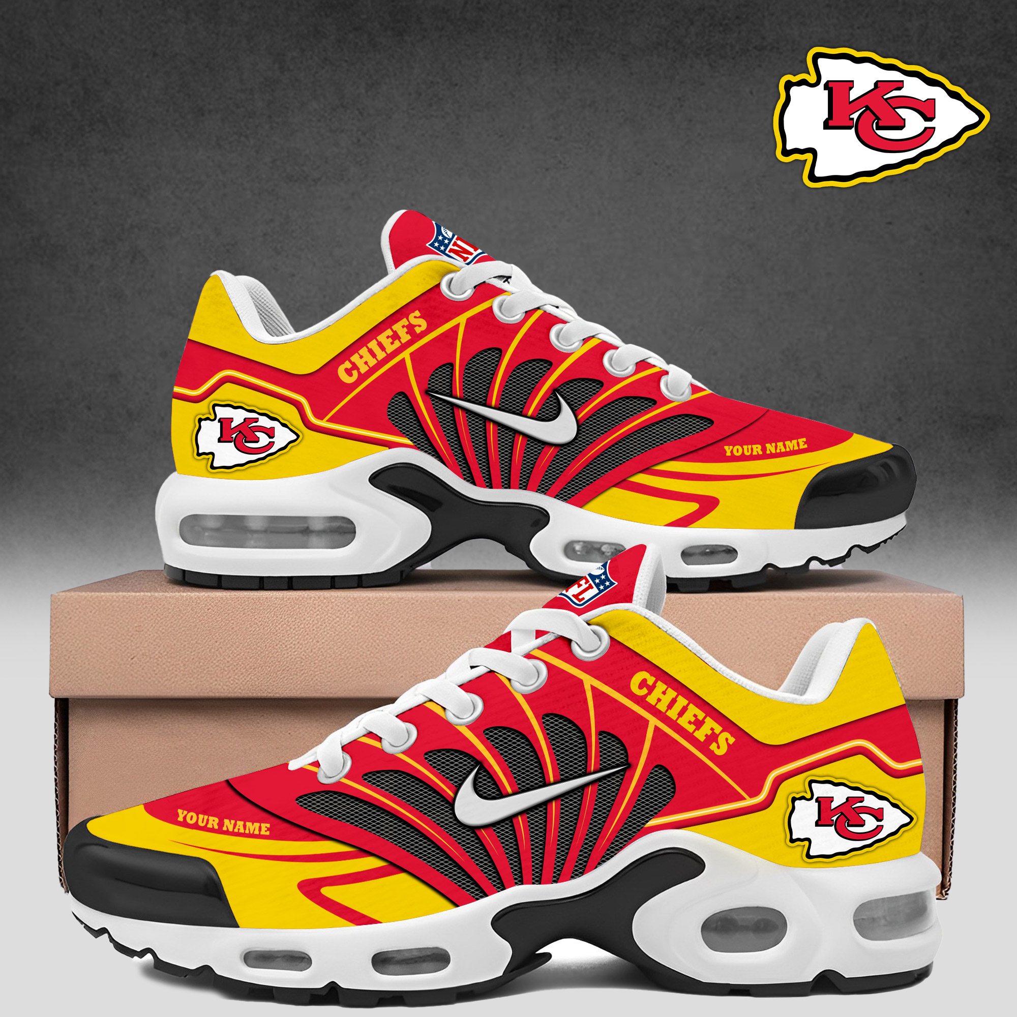 JWFancy Kansas City Chiefs TN Shoes Sneakers For Men And Women