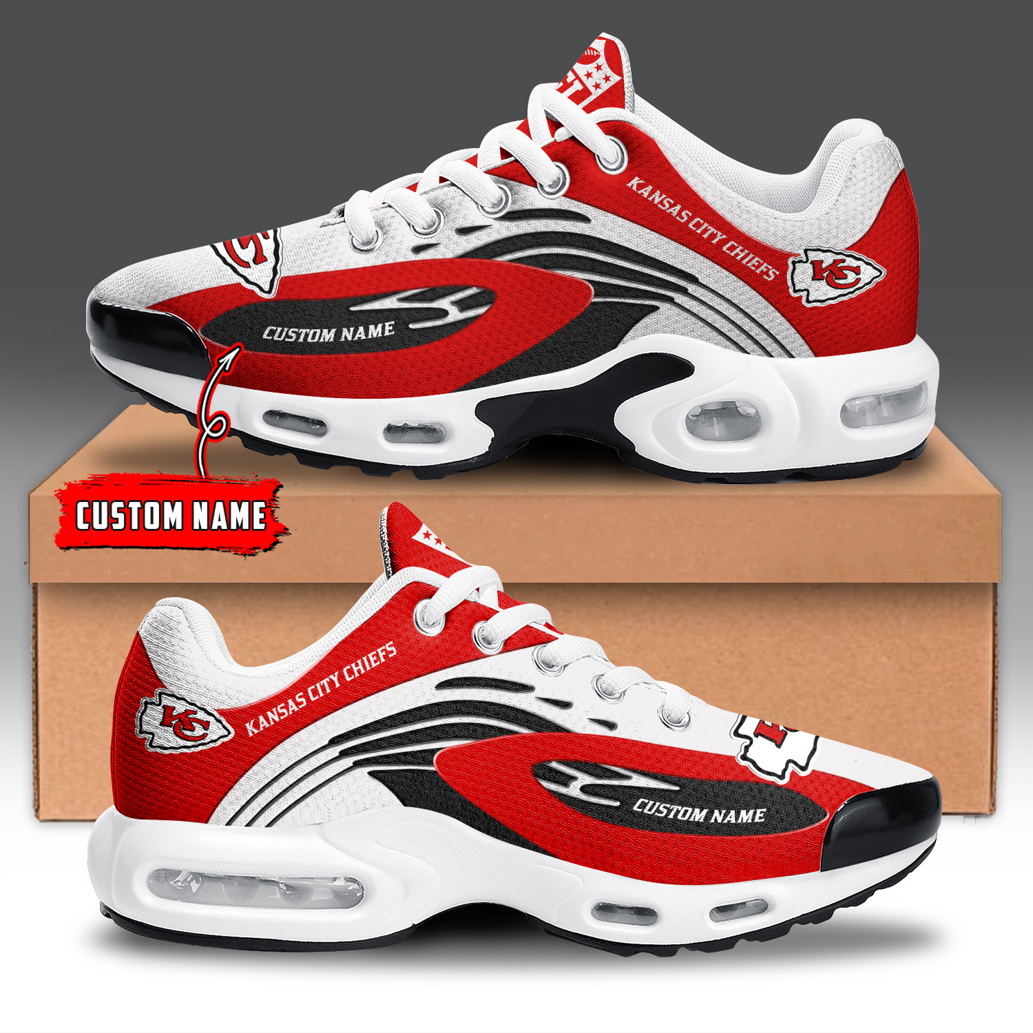 JWFancy Kansas City Chiefs TN Shoes Sneakers For Men And Women