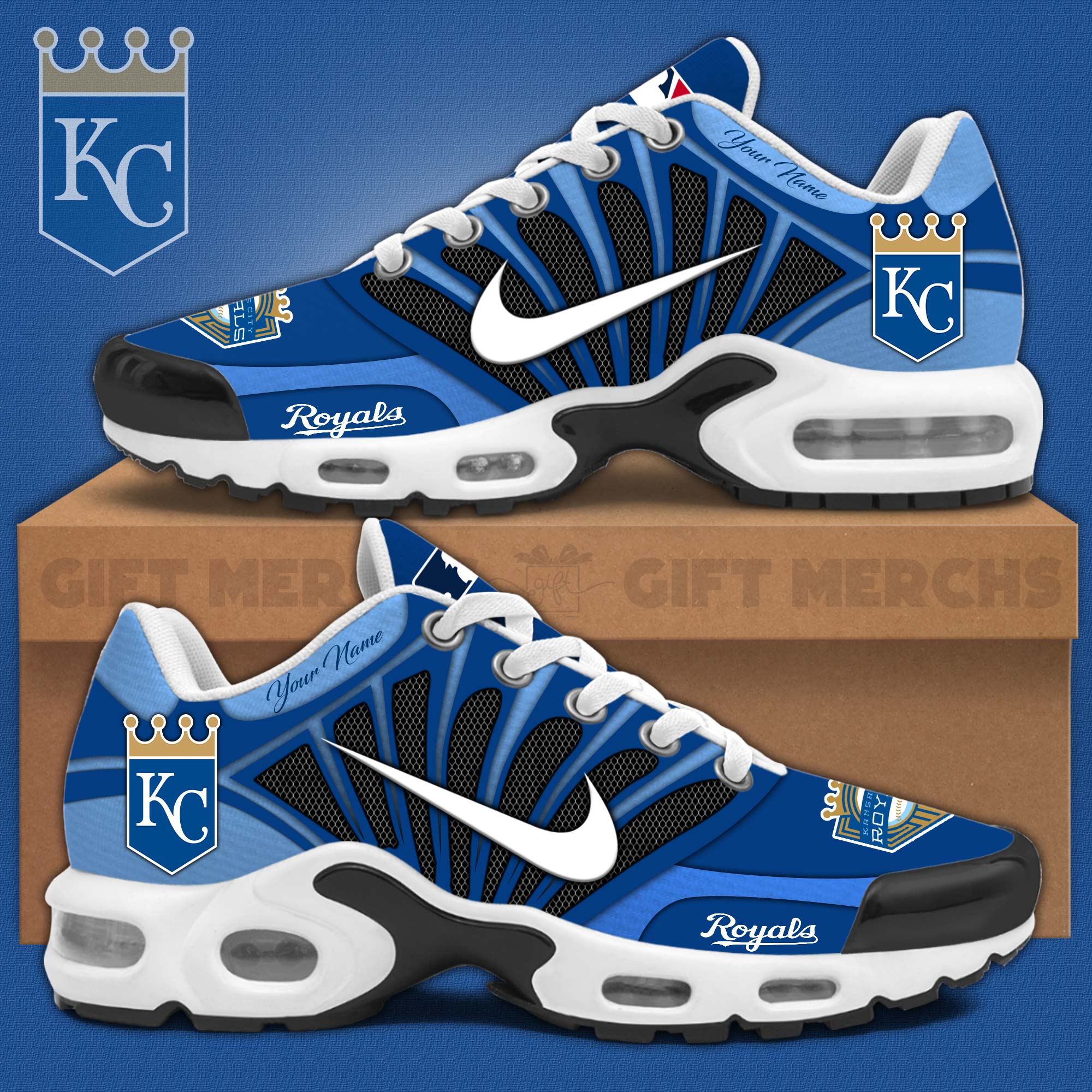 JWFancy Kansas City Royals TN Shoes Sneakers For Men And Women