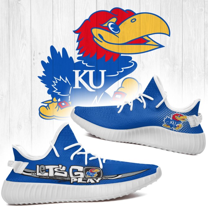JWFancy Kansas Jayhawks Yeezy Boost Shoes For Men And Women