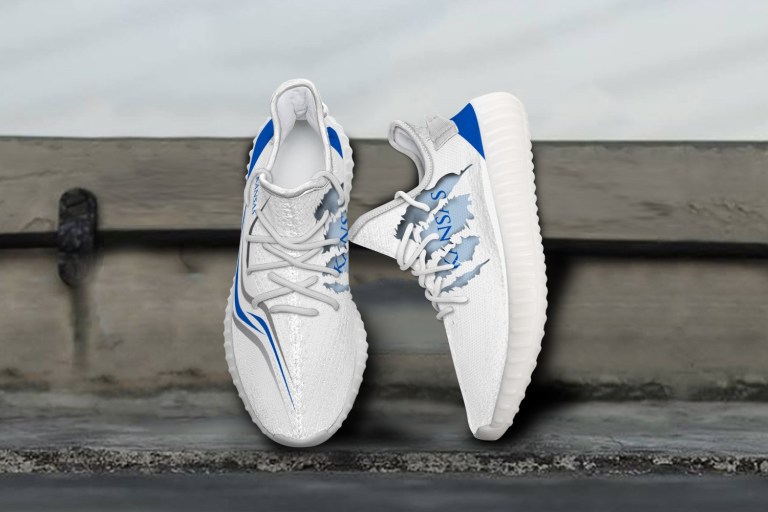 JWFancy Kansas Jayhawks Yeezy Boost Shoes For Men And Women