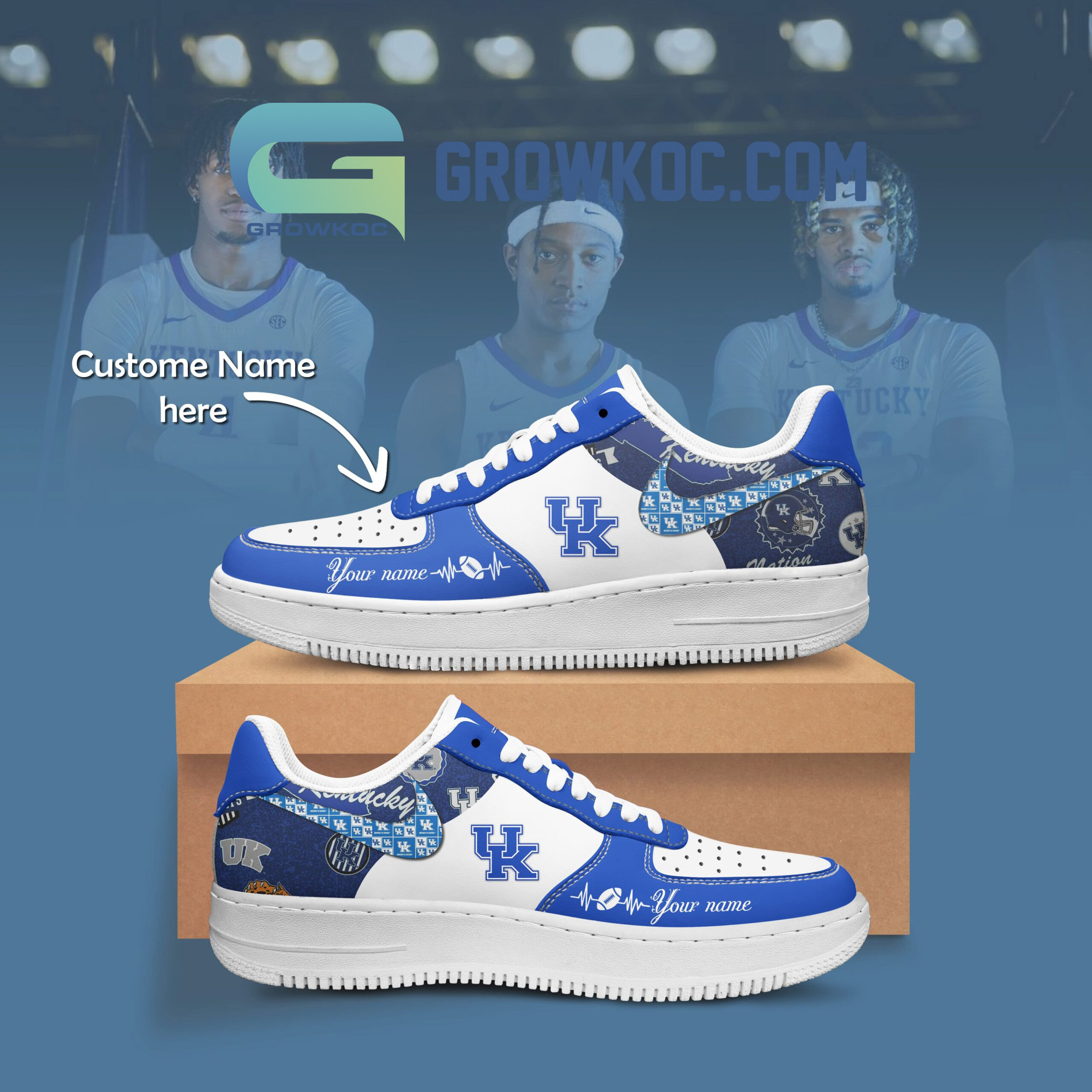 JWFancy Kansas State Wildcats Air Low-Top Sneakers Shoes For Men And Women