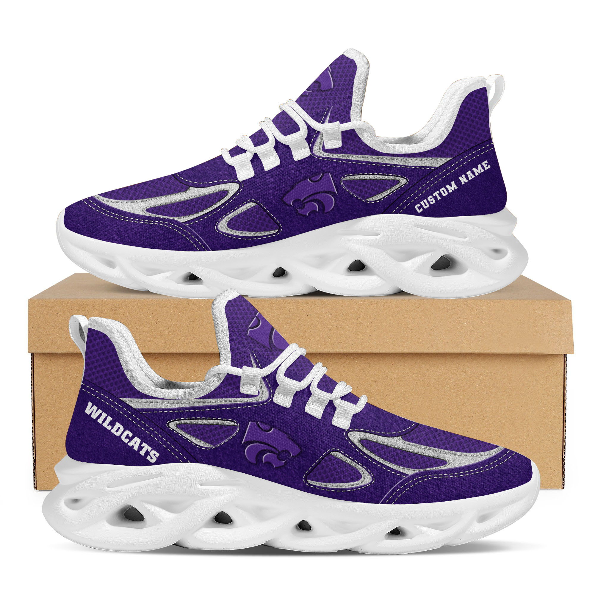 JWFancy Kansas State Wildcats Max Soul Shoes Sneakers For Men And Women
