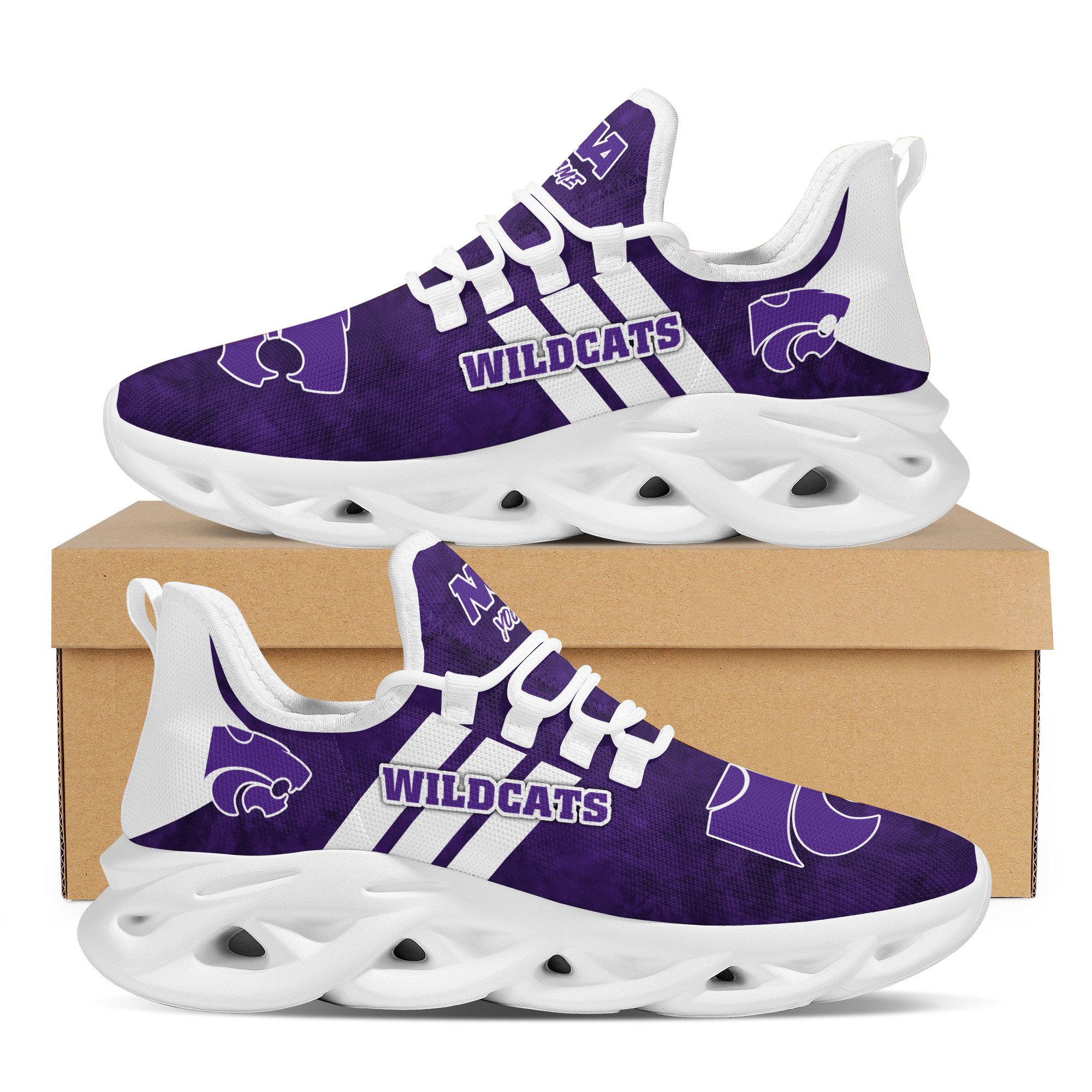 JWFancy Kansas State Wildcats Max Soul Shoes Sneakers For Men And Women