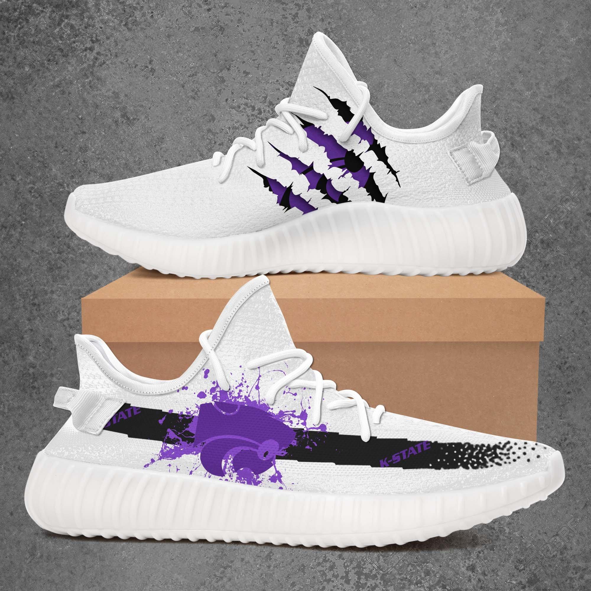 JWFancy Kansas State Wildcats Yeezy Boost Shoes For Men And Women