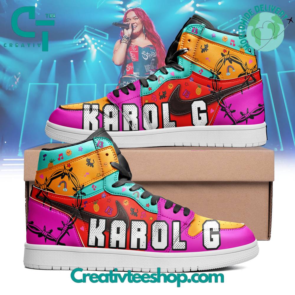 JWFancy Karol G AJ1 High Sneakers Shoes For Men And Women