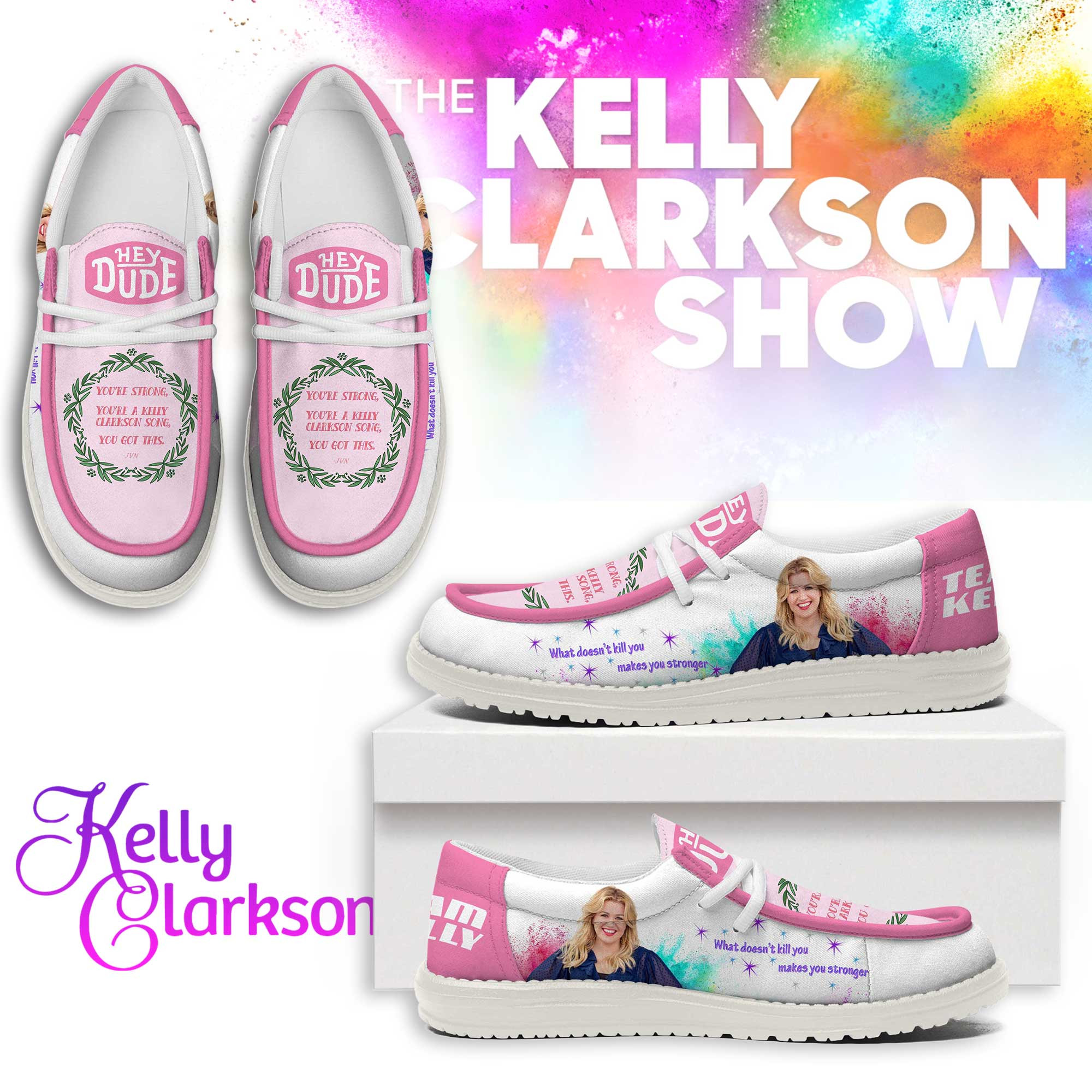 JWFancy Kelly Clarkson – Custom Name Hey Dude
