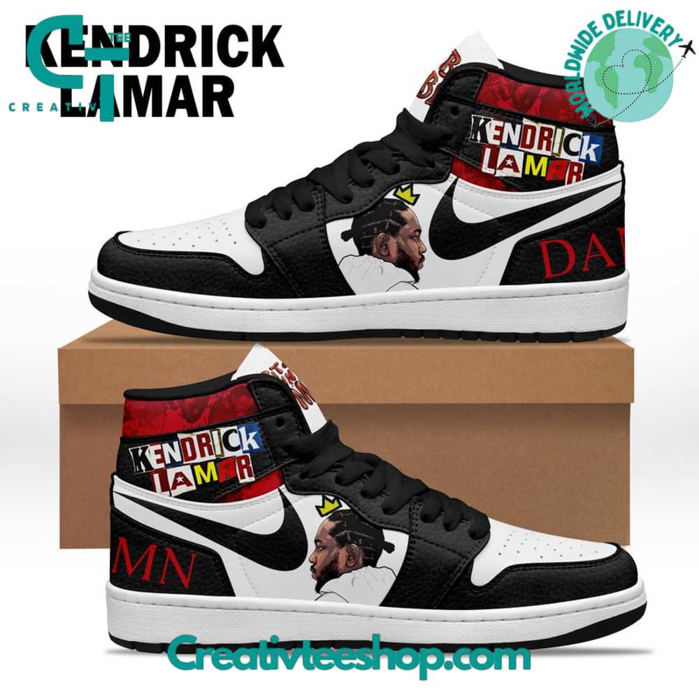 JWFancy Kendrick Lamar Damn AJ1 High Sneakers Shoes For Men And Women