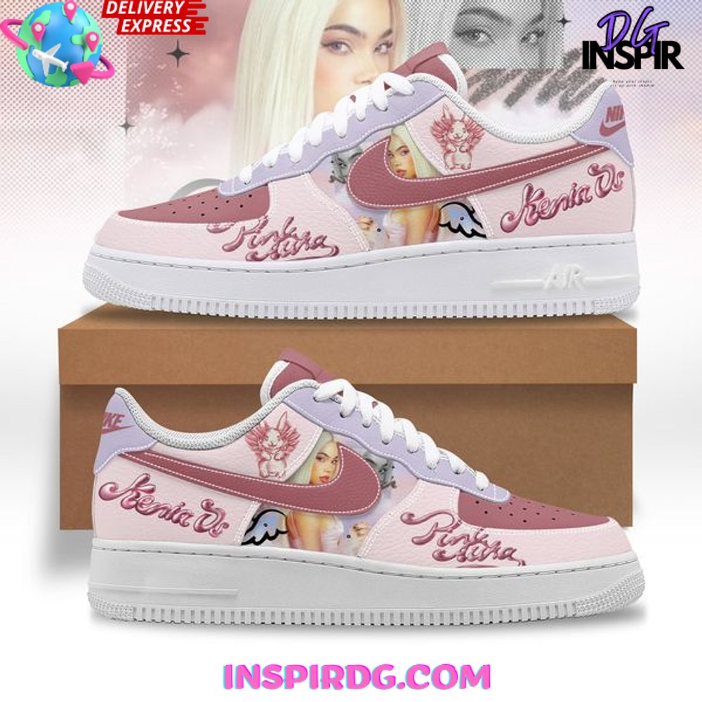 JWFancy Kenia OS Pink Aura Air Low-Top Sneakers Shoes For Men And Women