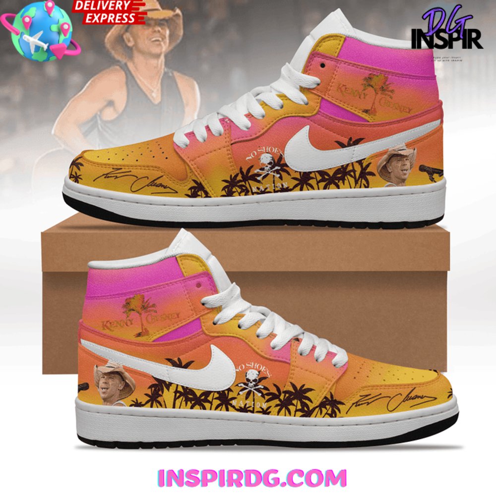 JWFancy Kenny Chesney AJ1 High Sneakers Shoes For Men And Women