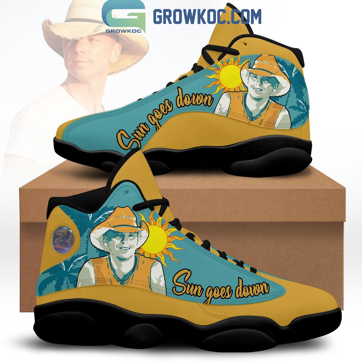 JWFancy Kenny Chesney AJ13 Sneakers Shoes For Men And Women