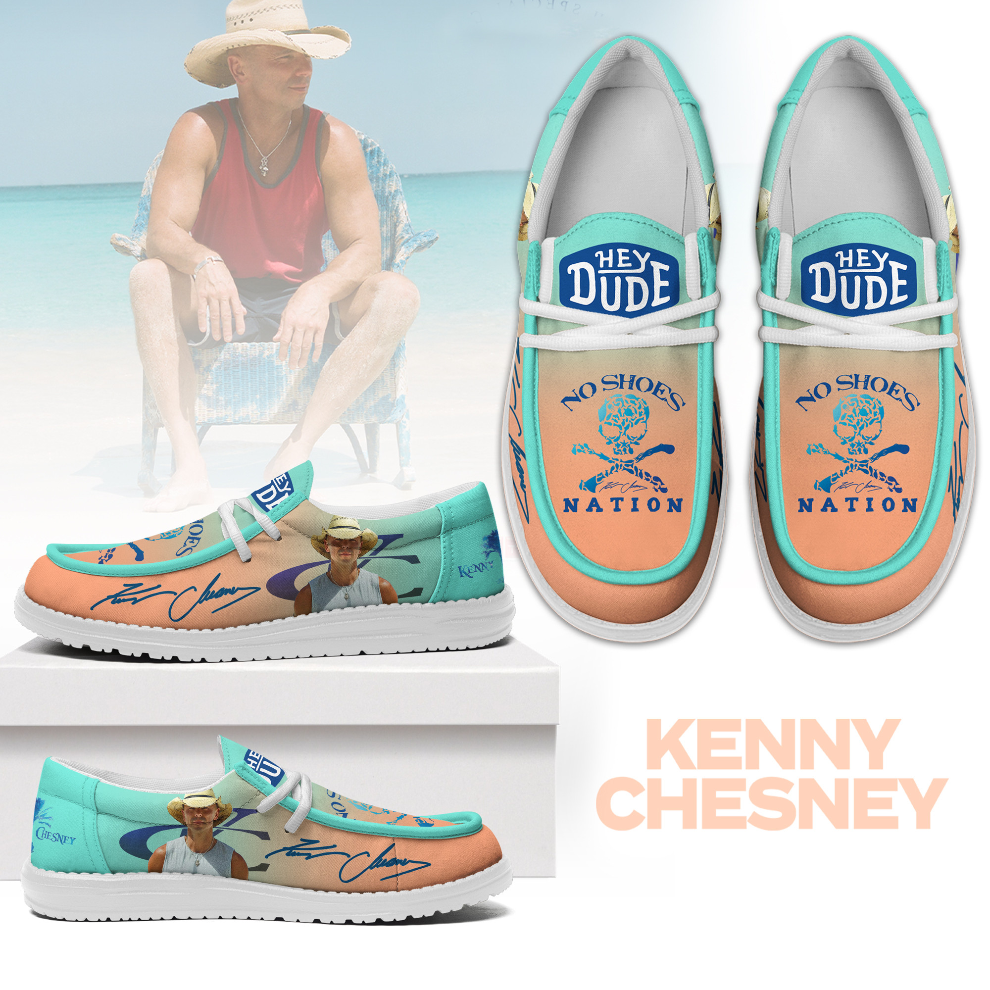 JWFancy Kenny Chesney – Custom Name Hey Dude