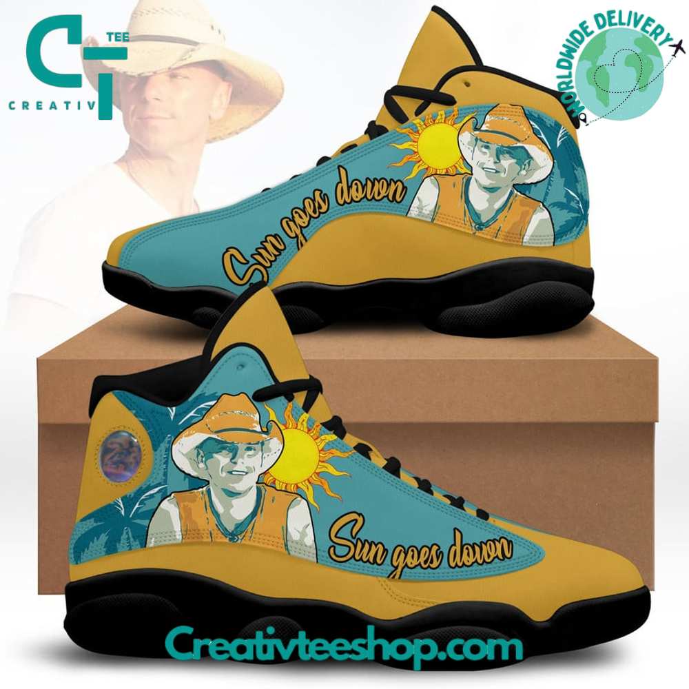 JWFancy Kenny Chesney Sun Goes Down AJ13 Sneakers Shoes For Men And Women
