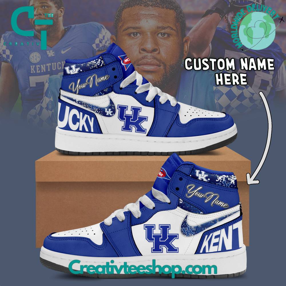 JWFancy Kentucky Wildcats AJ1 High Sneakers Shoes For Men And Women