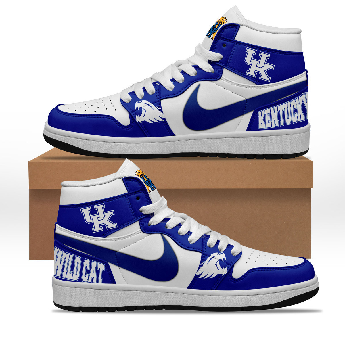 JWFancy Kentucky Wildcats AJ1 High Sneakers Shoes For Men And Women