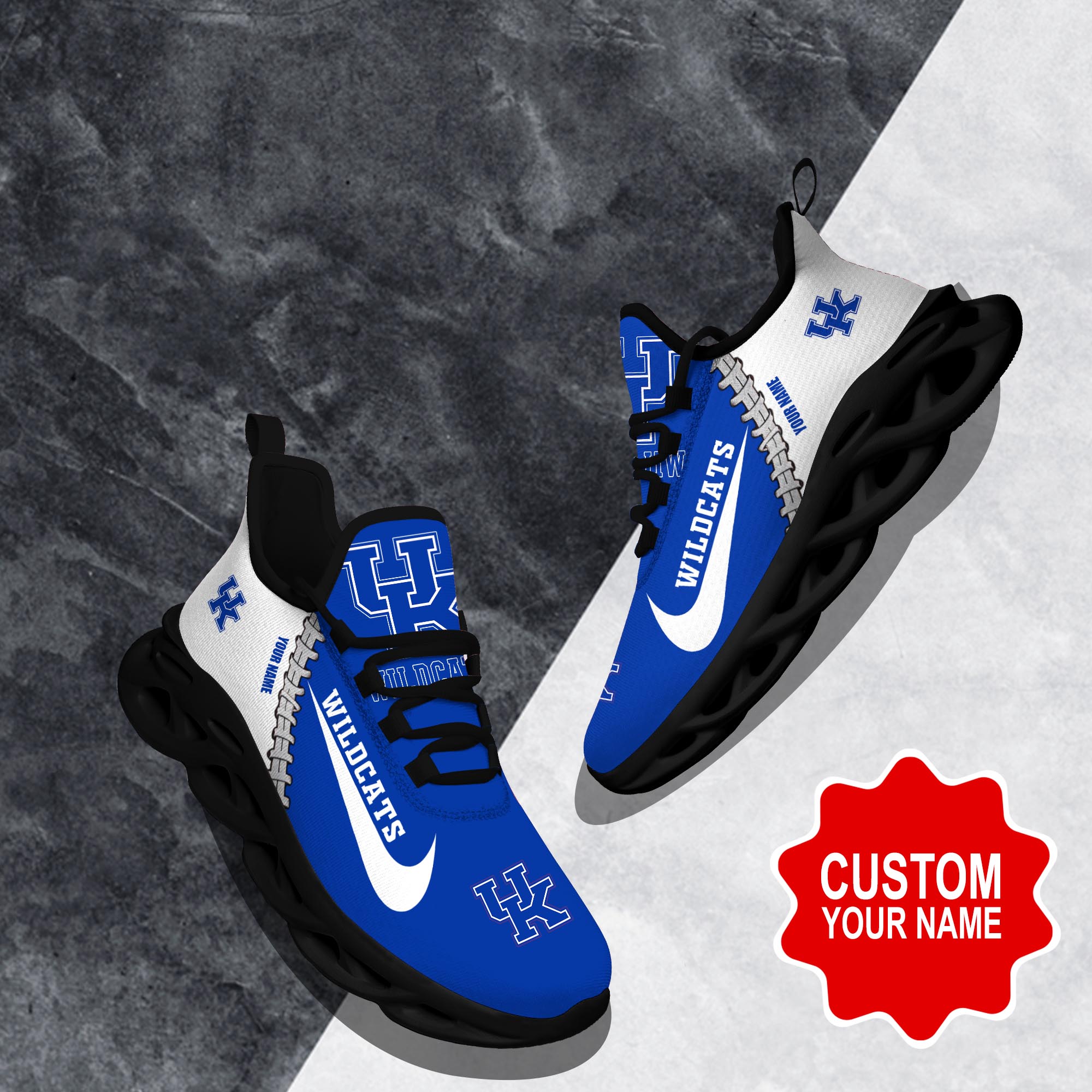 JWFancy Kentucky Wildcats Max Soul Shoes Sneakers For Men And Women