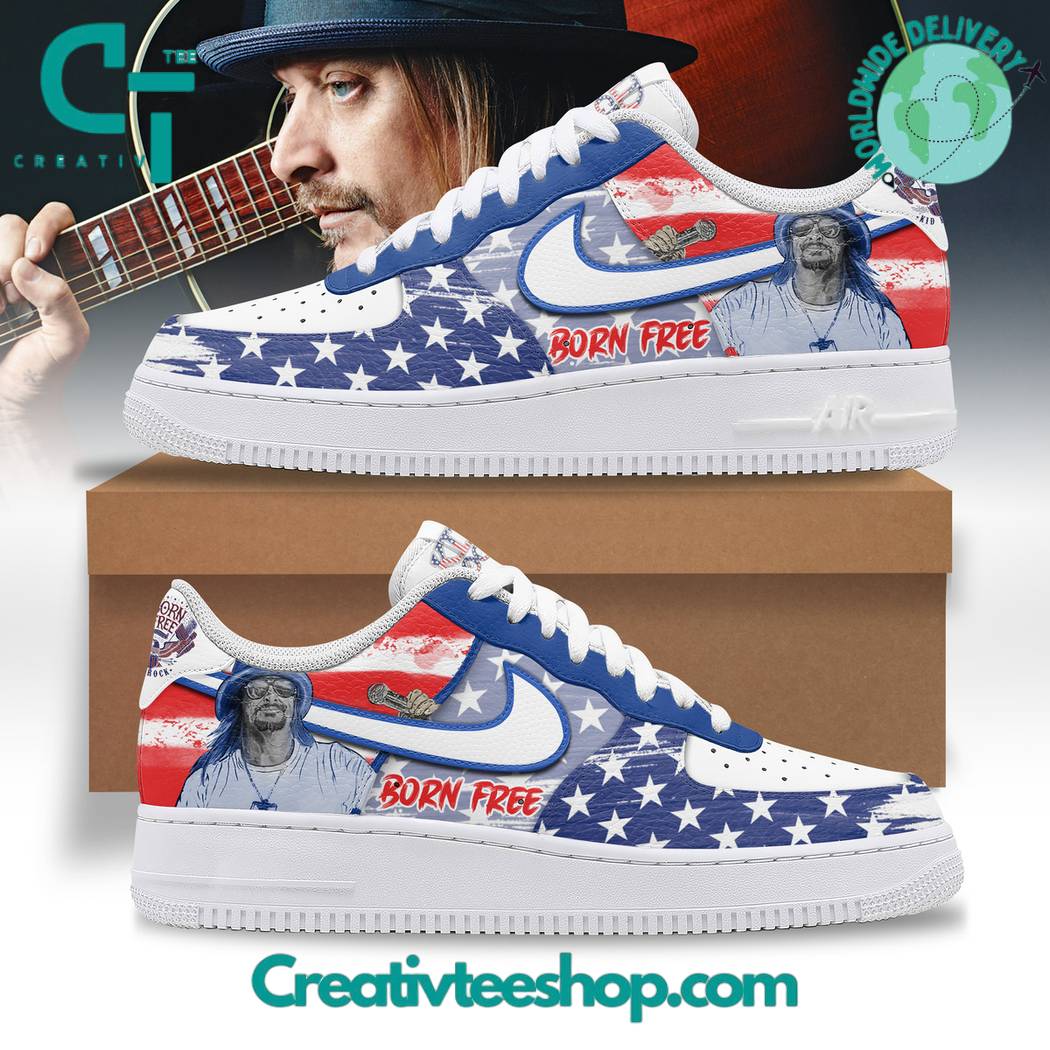 JWFancy Kid Rock Born Free Air Low-Top Sneakers Shoes For Men And Women
