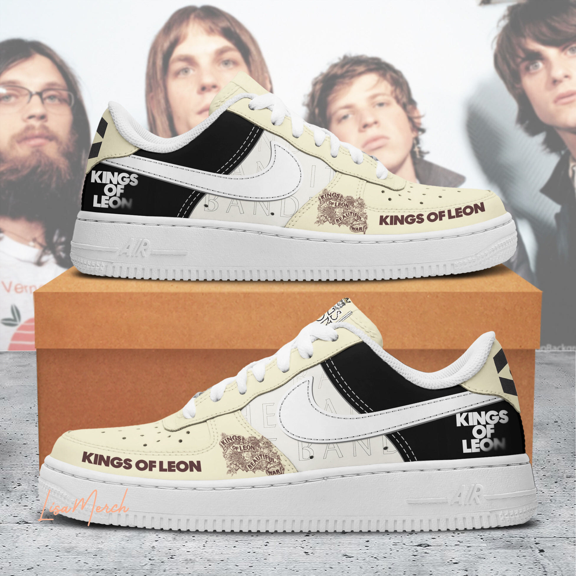 JWFancy Kings of Leon Air Low-Top Sneakers Shoes For Men And Women