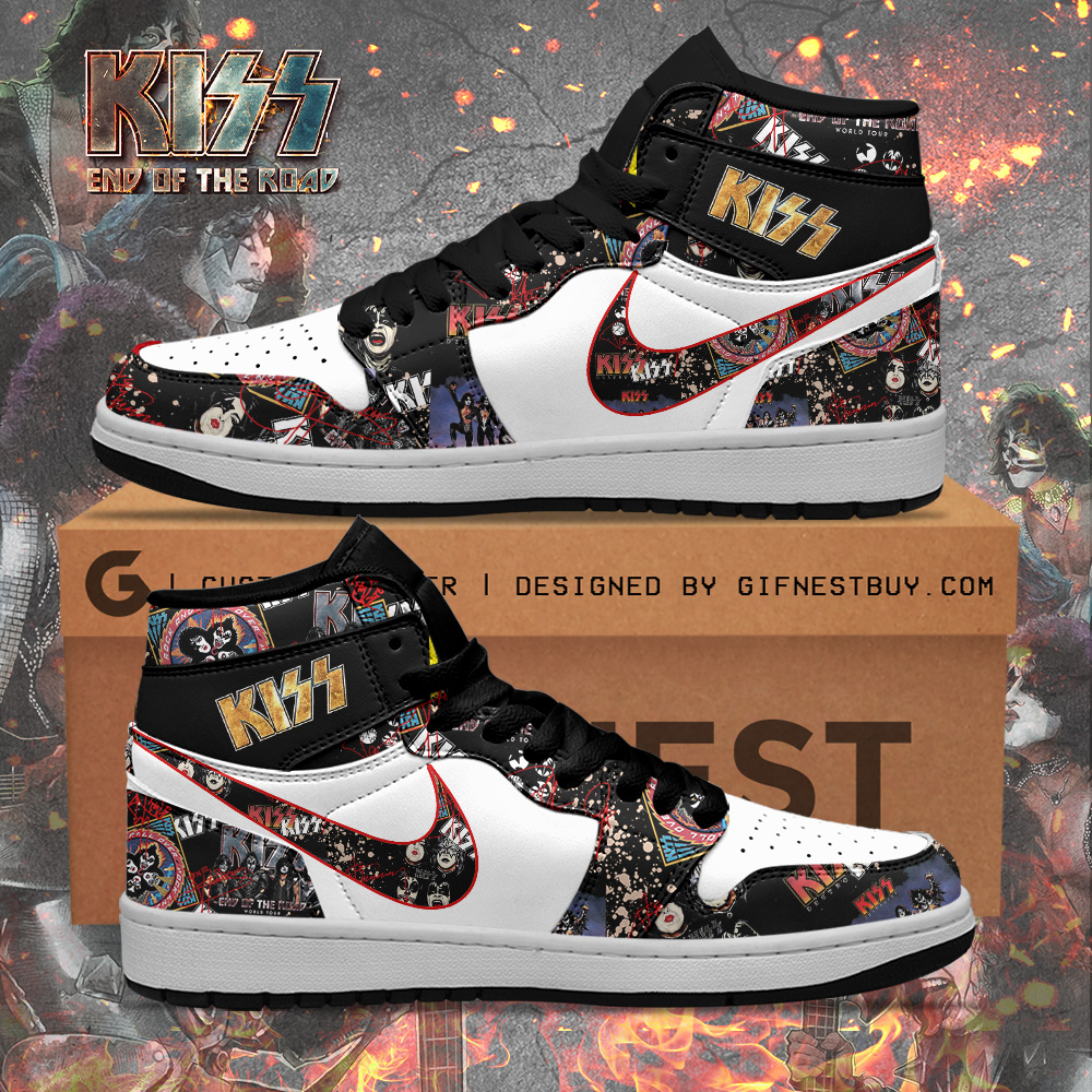 JWFancy Kiss AJ1 High Sneakers Shoes For Men And Women