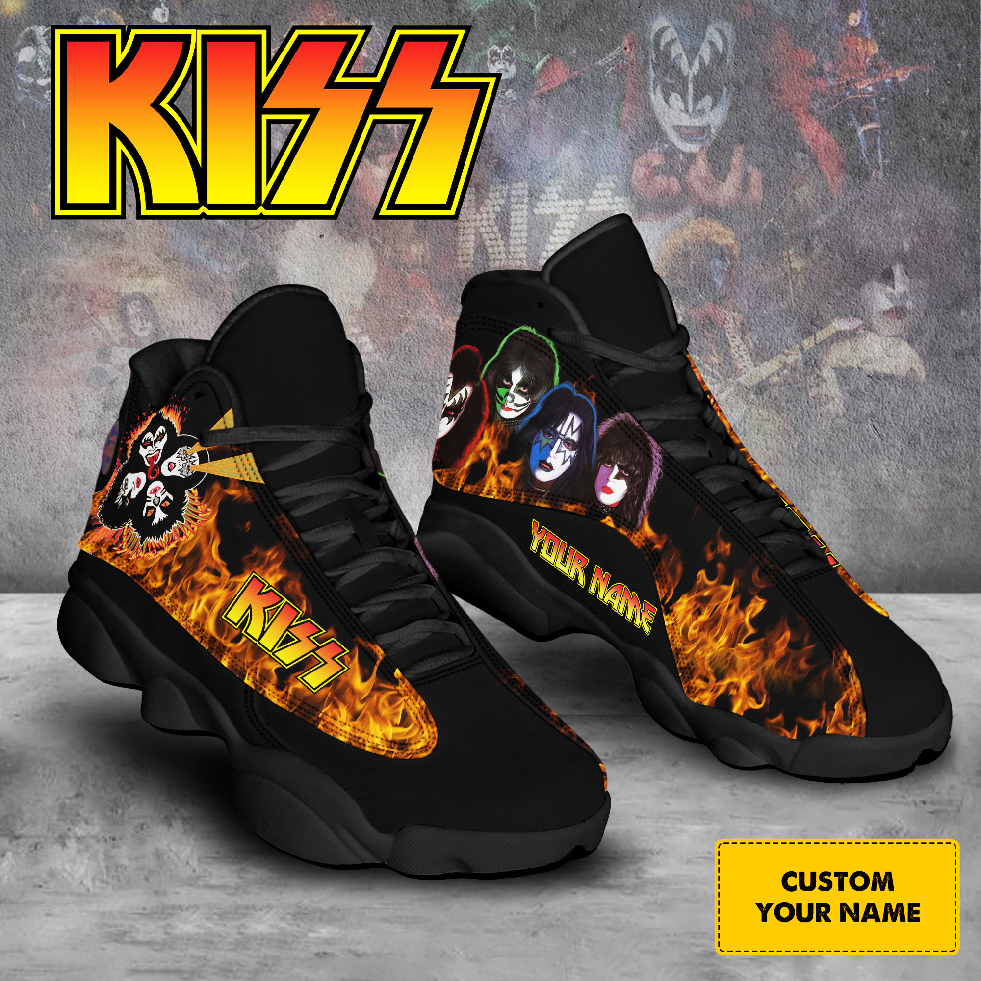 JWFancy Kiss AJ13 Sneakers Shoes For Men And Women