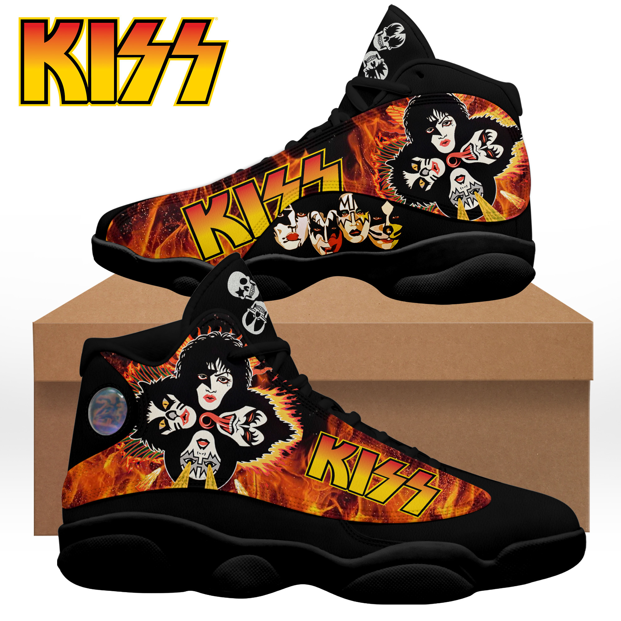 JWFancy Kiss AJ13 Sneakers Shoes For Men And Women