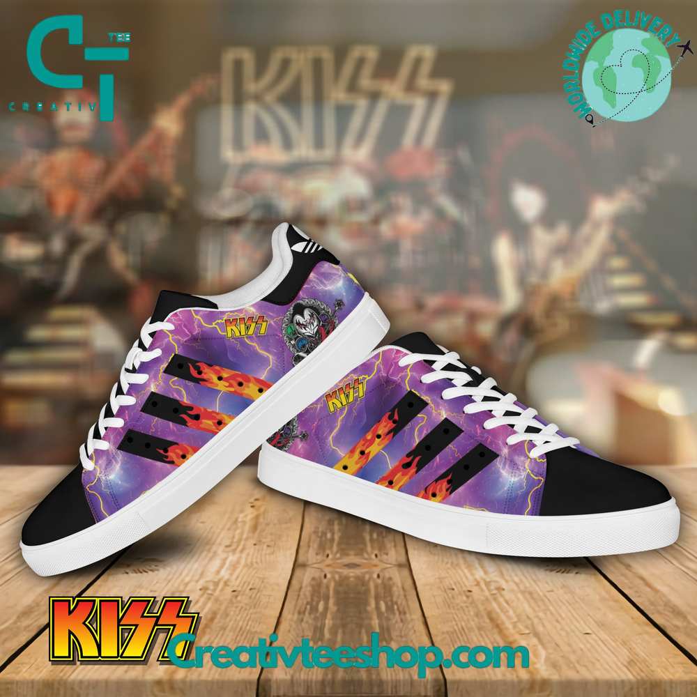 JWFancy Kiss Band Adidas Skate Stan Shoes Sneakes For Men And Women