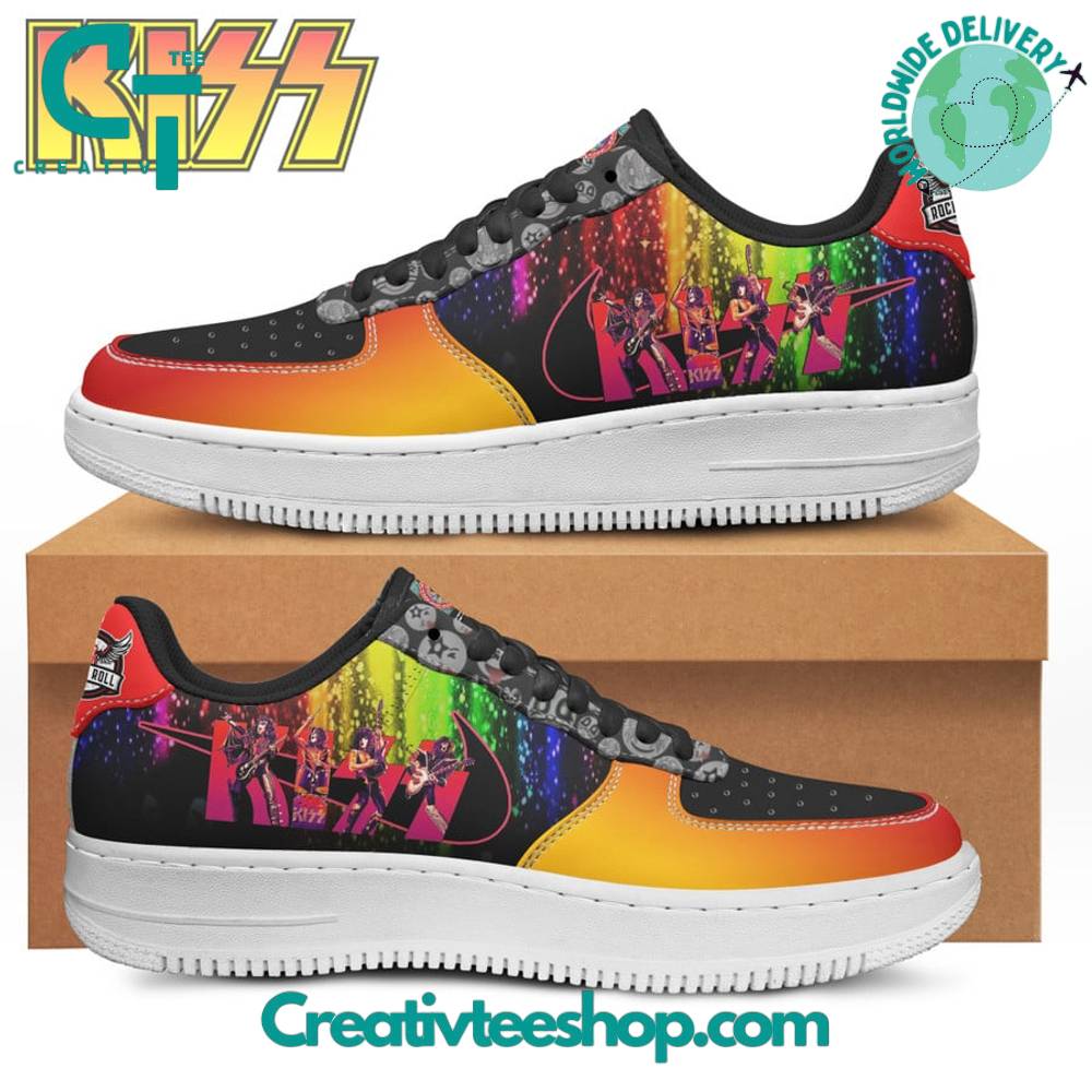 JWFancy Kiss Band Air Low-Top Sneakers Shoes For Men And Women