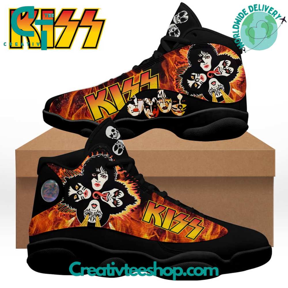 JWFancy KISS Band AJ13 Sneakers Shoes For Men And Women