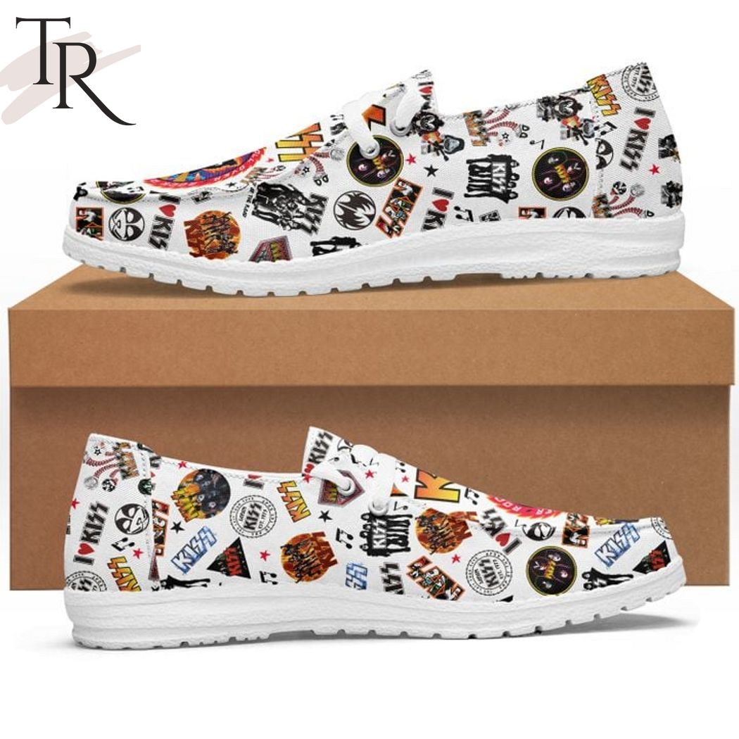 JWFancy Kiss Band Hey Dude Shoes Wally Men's Lace Up Loafers Comfortable For Men And Women