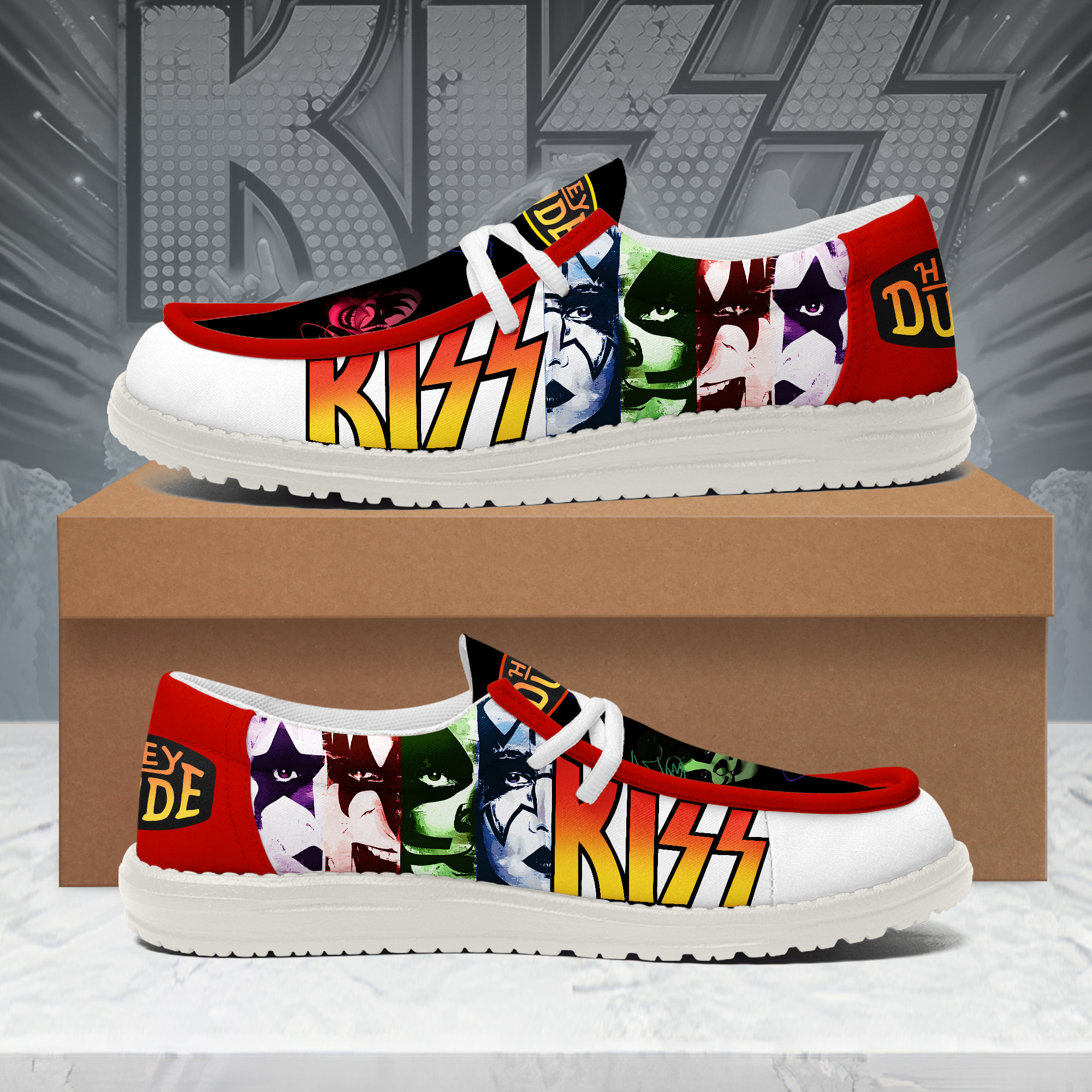 JWFancy Kiss – Custom Name Hey Dude