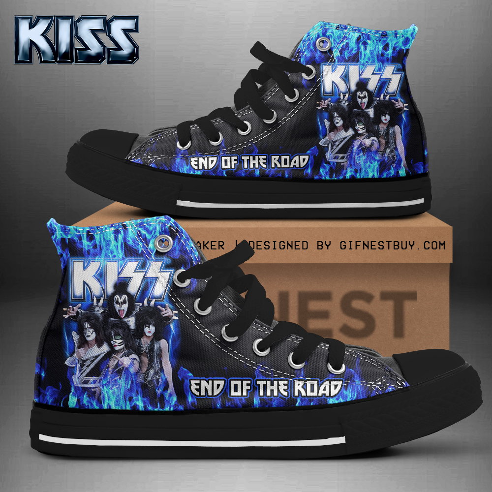 JWFancy Kiss High Top Canvas Sneakers Shoes For Men And Women