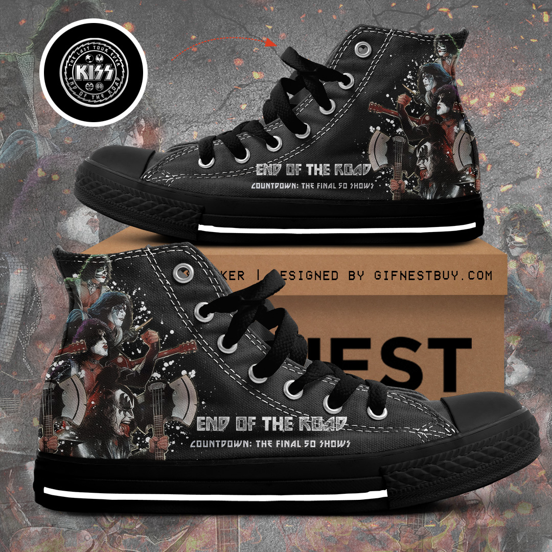 JWFancy Kiss High Top Canvas Sneakers Shoes For Men And Women