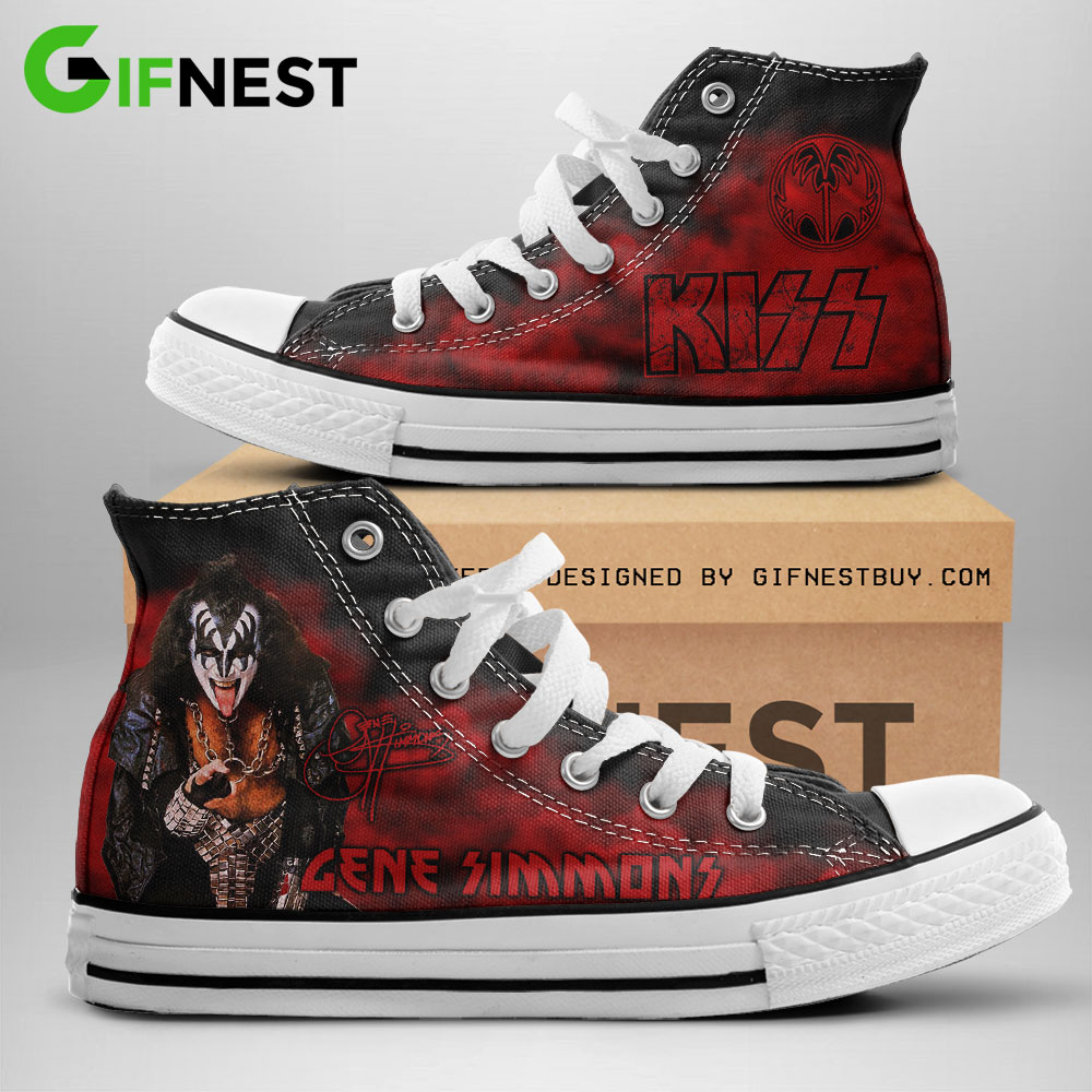 JWFancy Kiss High Top Canvas Sneakers Shoes For Men And Women